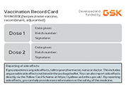 Vaccine Record and Appointment Reminder Card